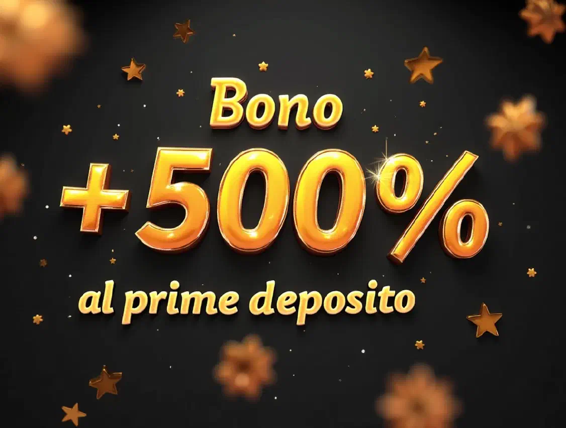 bono de bienvenida del 500%